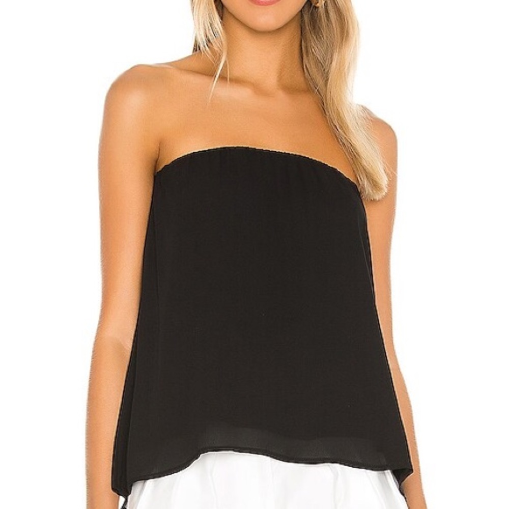 Black Strapless Top